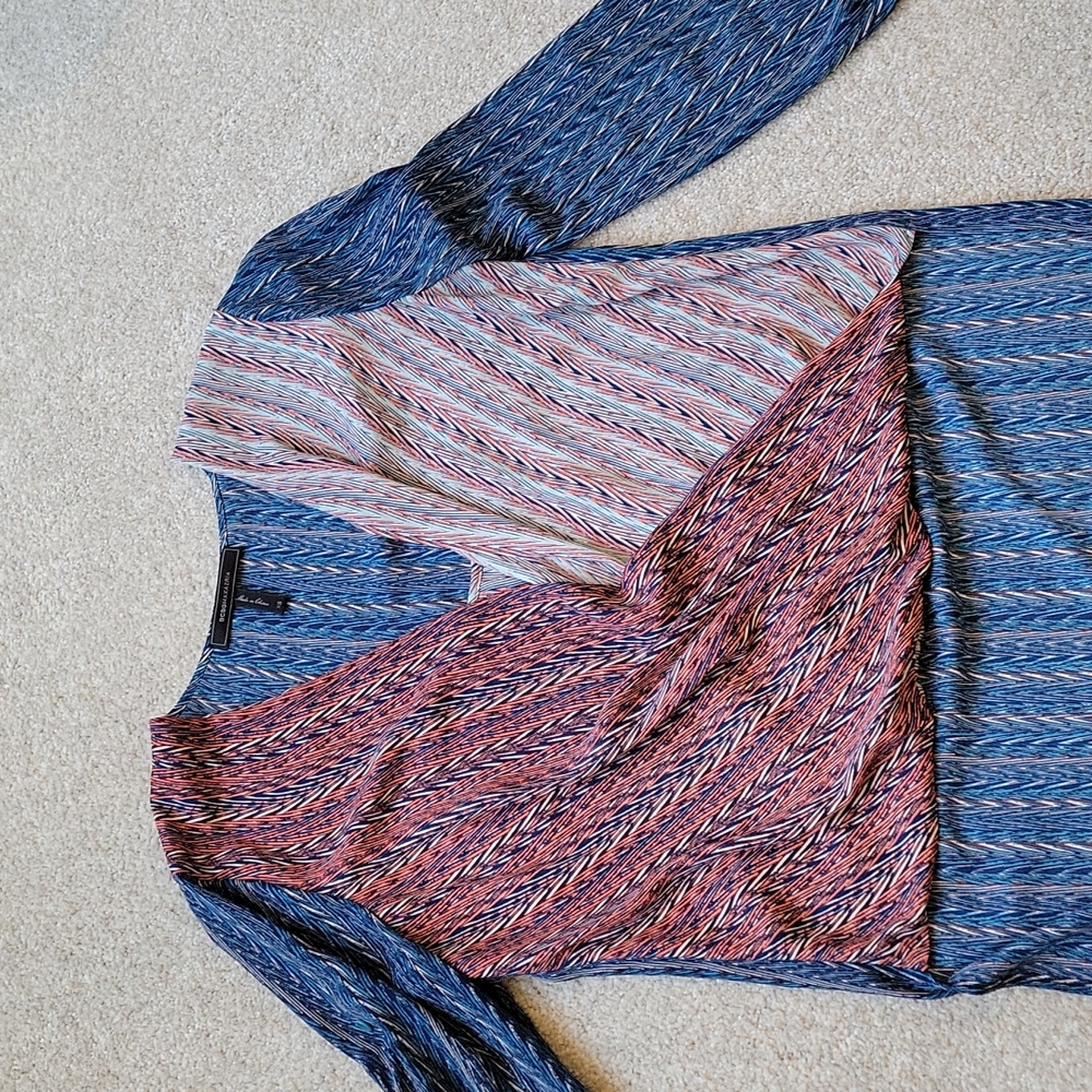 BCBG Maxazria Jaklyn draped front blouse XS